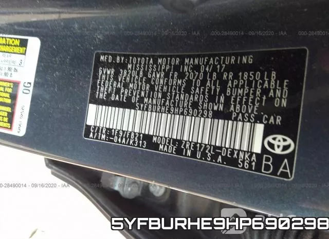 5YFBURHE9HP690298 фото 10