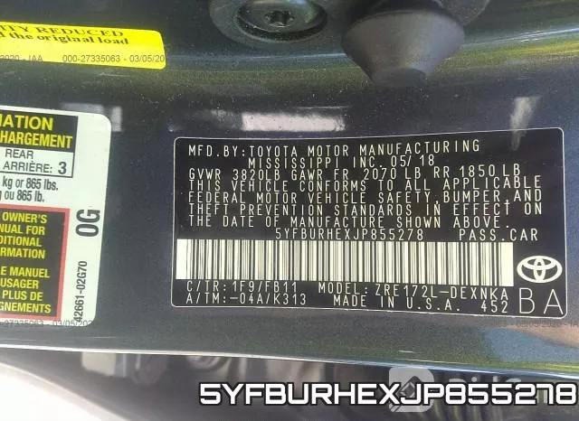 5YFBURHEXJP855278 фото 10