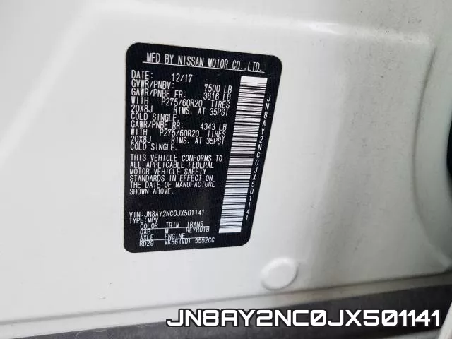 JN8AY2NC0JX501141 фото 2