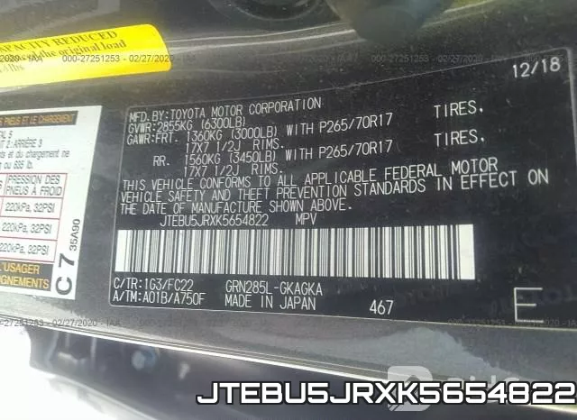 JTEBU5JRXK5654822 фото 10