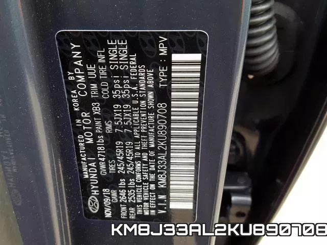 KM8J33AL2KU890708 фото 2