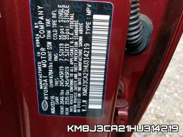 KM8J3CA21HU314219 фото 2