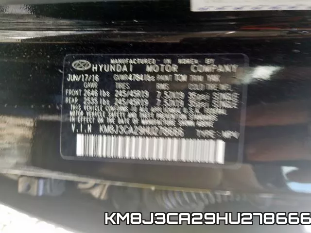 KM8J3CA29HU278666 фото 2
