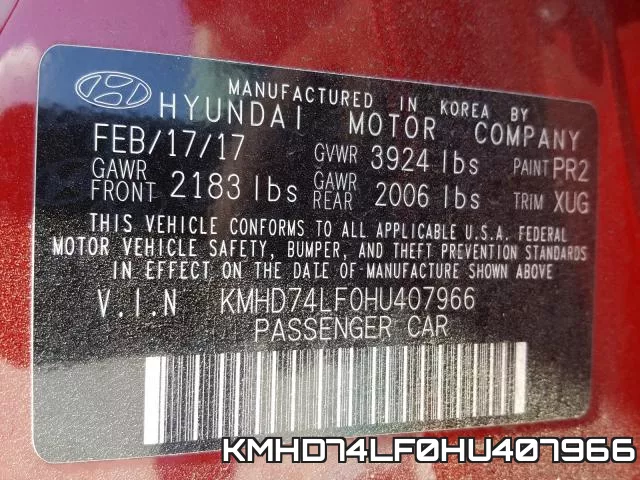 KMHD74LF0HU407966 фото 2