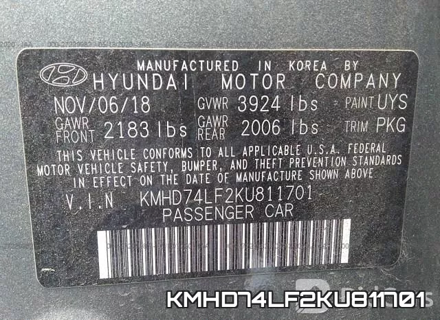 KMHD74LF2KU811701 фото 10