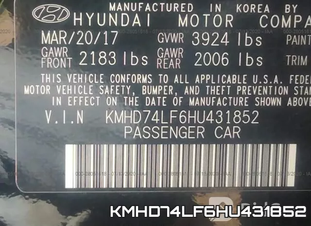 KMHD74LF6HU431852 фото 10