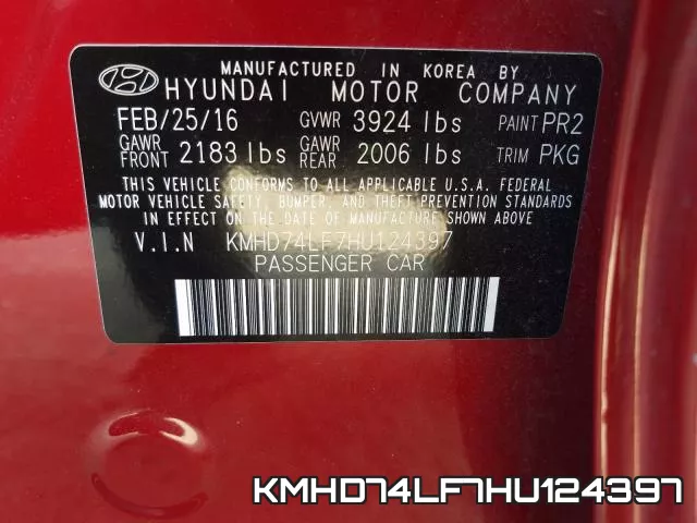 KMHD74LF7HU124397 фото 2