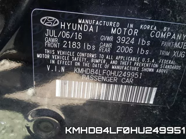 KMHD84LF0HU249951 фото 2