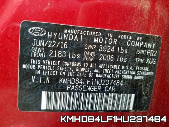 KMHD84LF1HU237484 фото 2
