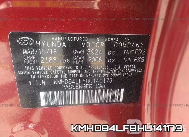 KMHD84LF8HU141173 фото 10