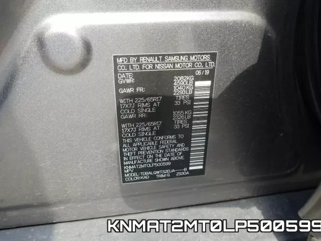 KNMAT2MT0LP500599 фото 2