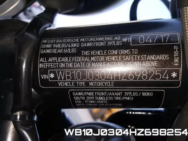 WB10J0304HZ698254 фото 2