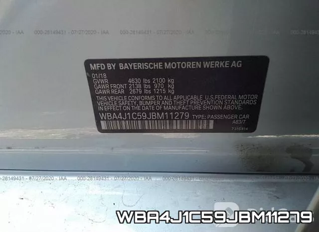 WBA4J1C59JBM11279 фото 10