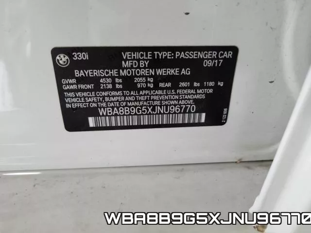 WBA8B9G5XJNU96770 фото 2