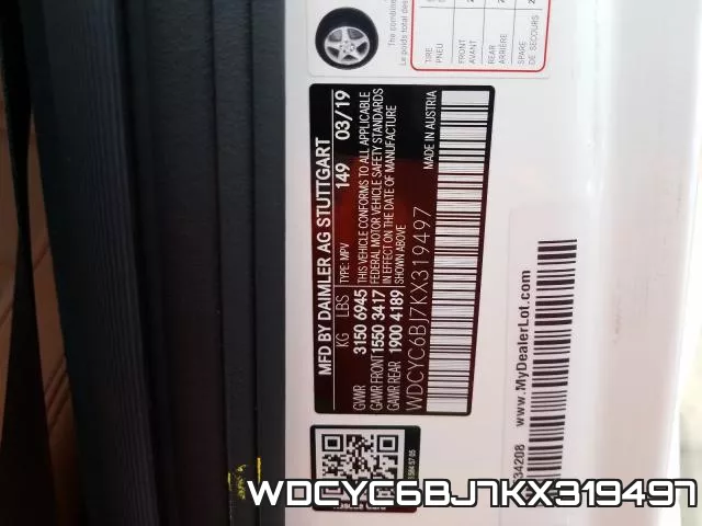 WDCYC6BJ7KX319497 фото 2