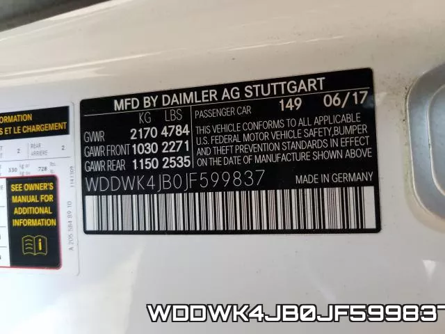 WDDWK4JB0JF599837 фото 2