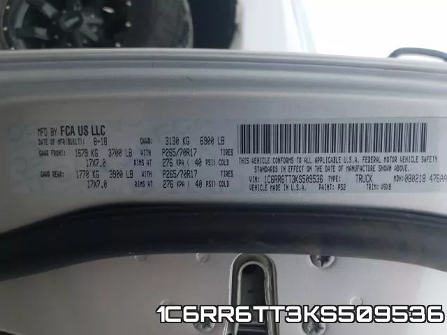 1C6RR6TT3KS509536 фото 2