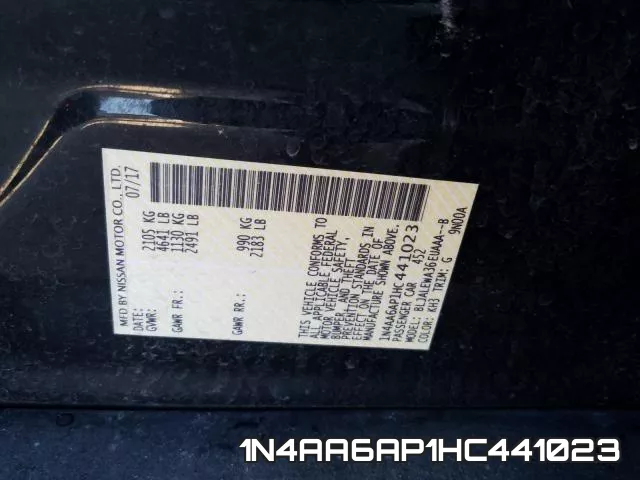 1N4AA6AP1HC441023 фото 2