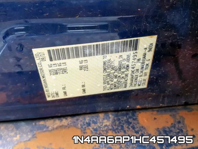 1N4AA6AP1HC457495 фото 2