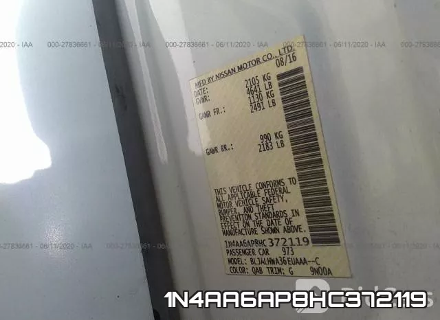 1N4AA6AP8HC372119 фото 10