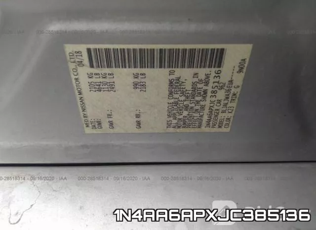 1N4AA6APXJC385136 фото 10