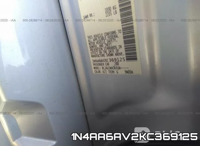 1N4AA6AV2KC369125 фото 10