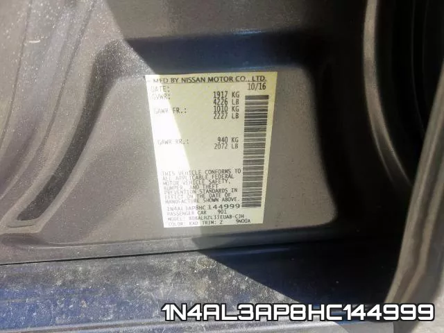 1N4AL3AP8HC144999 фото 2