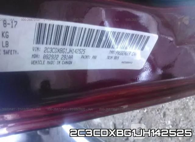 2C3CDXBG1JH142525 фото 10