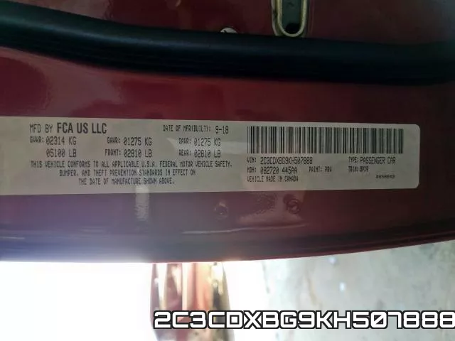 2C3CDXBG9KH507888 фото 2