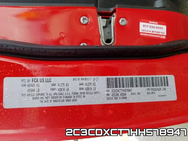 2C3CDXCT7HH578947 фото 2