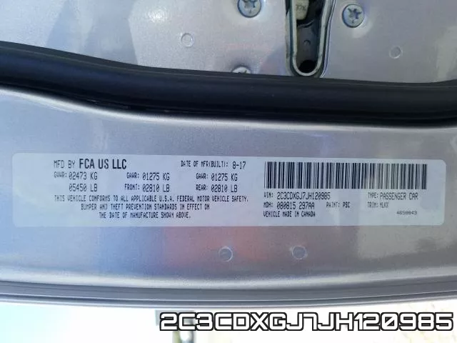 2C3CDXGJ7JH120985 фото 2
