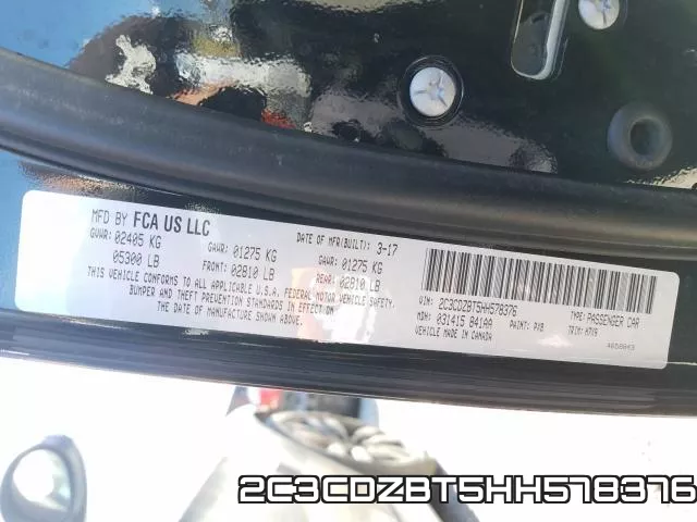 2C3CDZBT5HH578376 фото 2