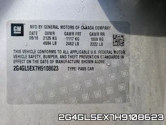2G4GL5EX7H9108623 фото 2