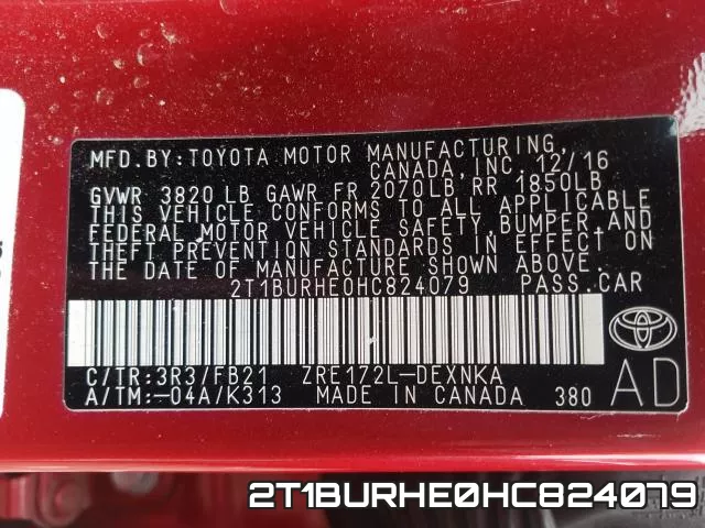 2T1BURHE0HC824079 фото 2