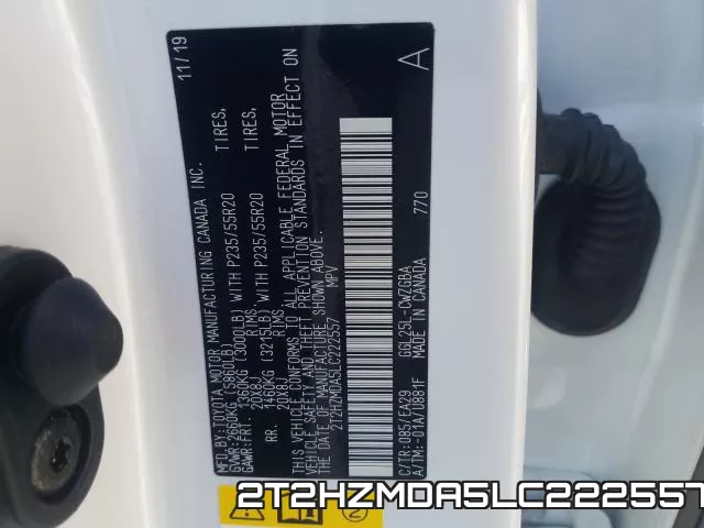 2T2HZMDA5LC222557 фото 2