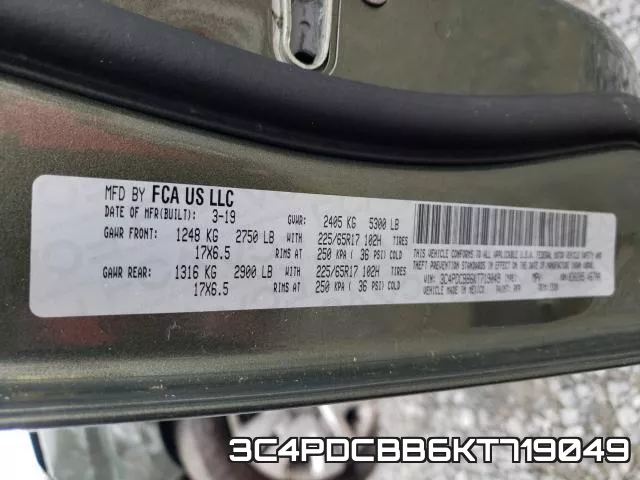 3C4PDCBB6KT719049 фото 2