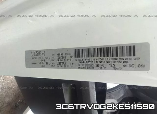 3C6TRVDG2KE511590 фото 10