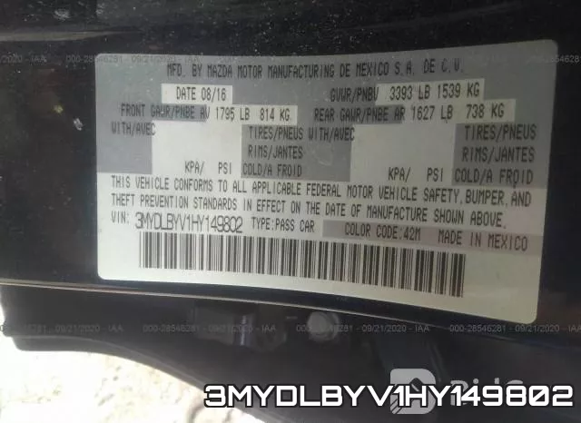 3MYDLBYV1HY149802 фото 10