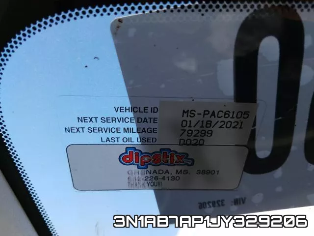 3N1AB7AP1JY329206 фото 9