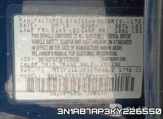 3N1AB7AP3KY226550 фото 10