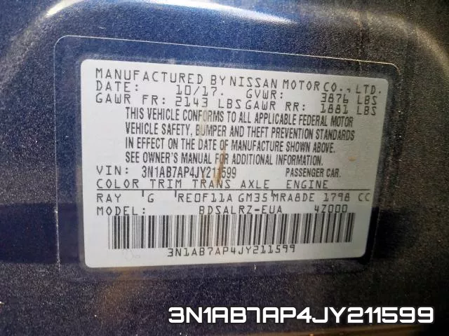 3N1AB7AP4JY211599 фото 2