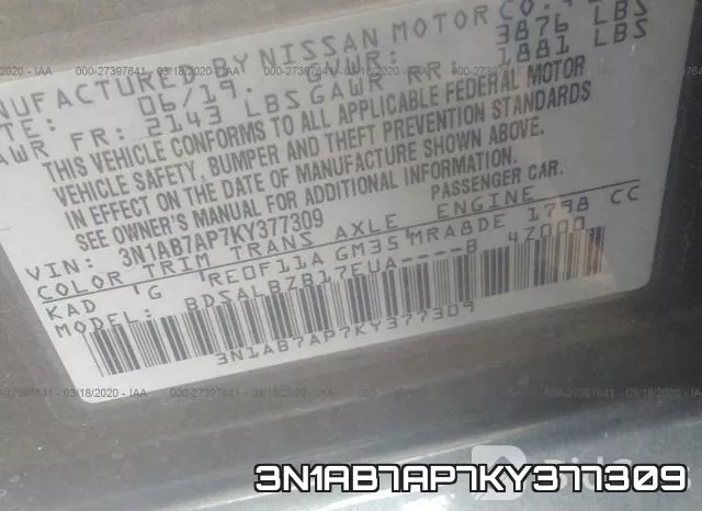 3N1AB7AP7KY377309 фото 10