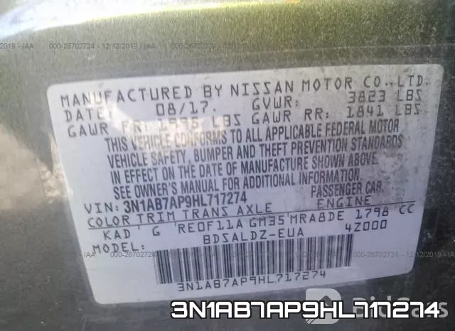 3N1AB7AP9HL717274 фото 8