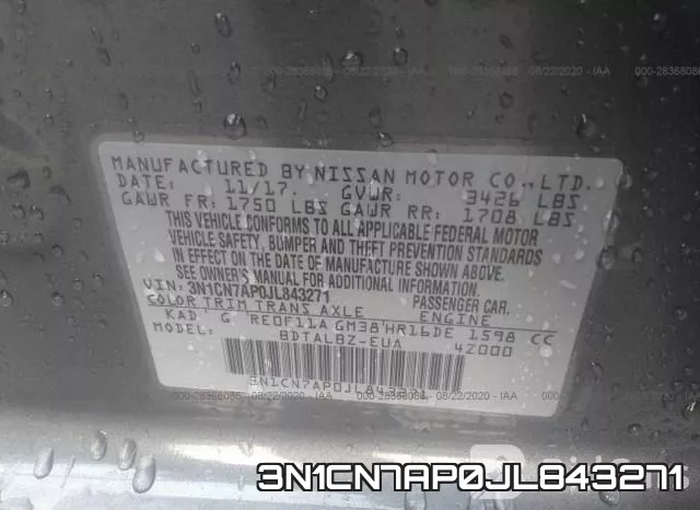 3N1CN7AP0JL843271 фото 9