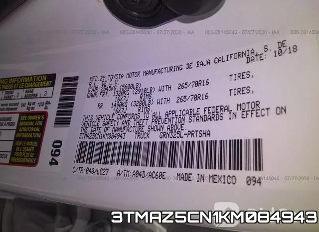 3TMAZ5CN1KM084943 фото 10