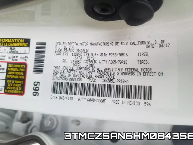 3TMCZ5AN6HM084358 фото 2