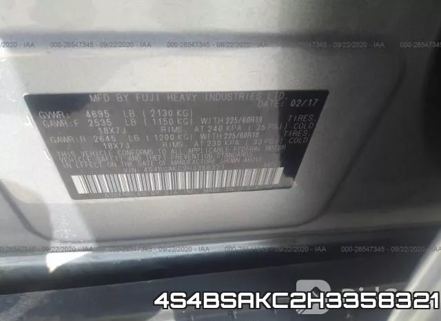 4S4BSAKC2H3358321 фото 10