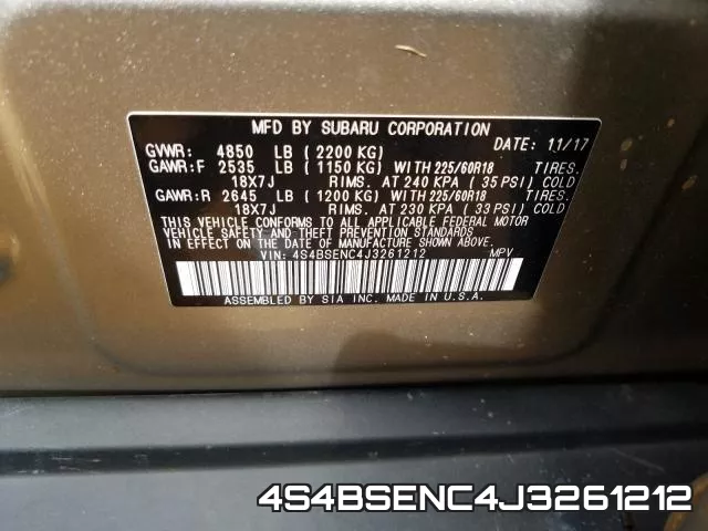 4S4BSENC4J3261212 фото 2