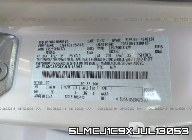 5LMCJ1C9XJUL13053 фото 10