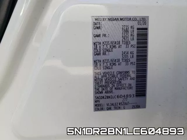 5N1DR2BN1LC604893 фото 2